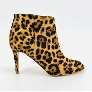 J. Crew Metropolitan Calf Hair Leopard Booties